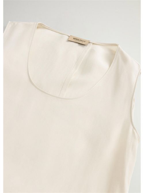 LYOCELL LINEN TANK DRESS WOOLRICH | CFWWDR2020FRUT30438743 MILKY CREAM